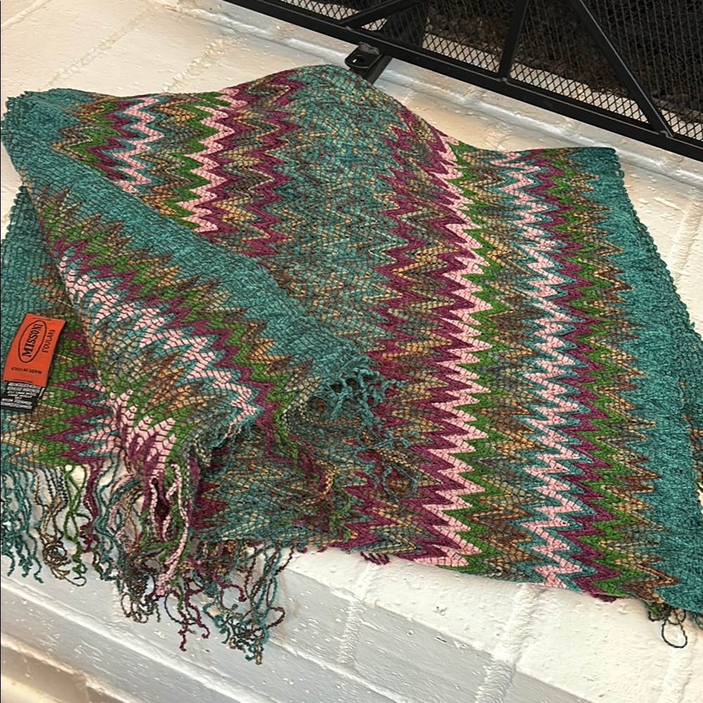 Missoni Multicolor Zigzag Scarf